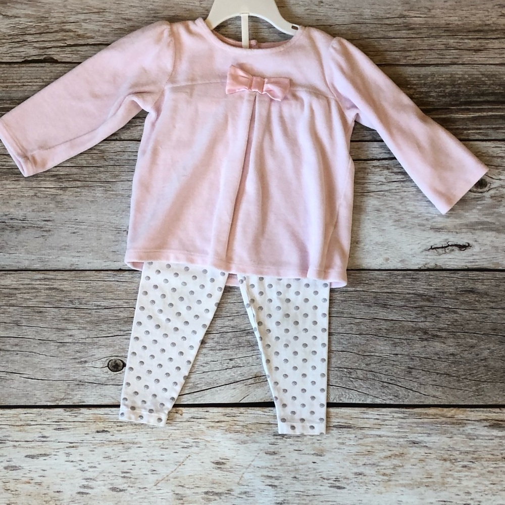 Adorable Girl Shirt and Pant Set Size 24 months.